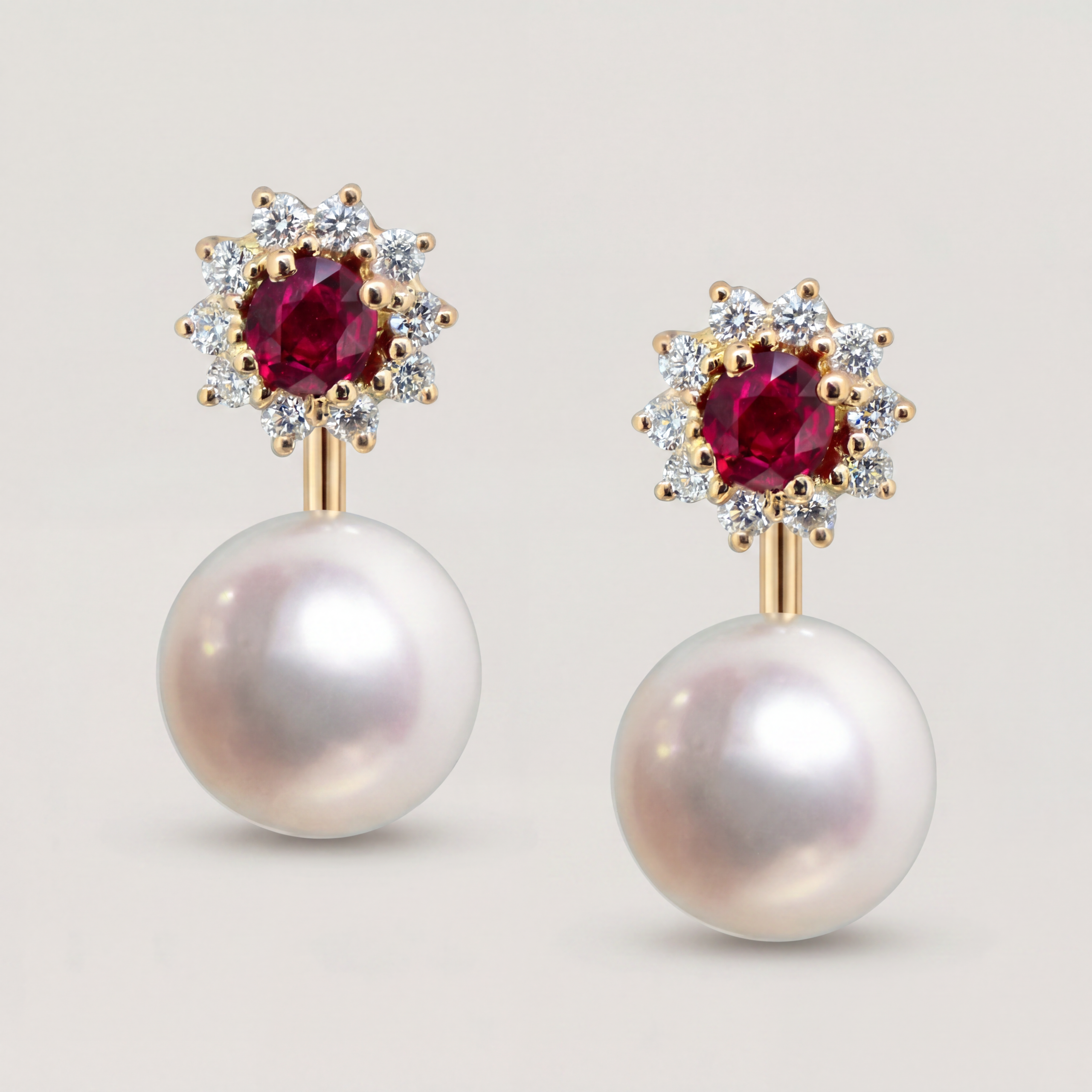 Ruby Pearl Earring Ruby Pearl Earring