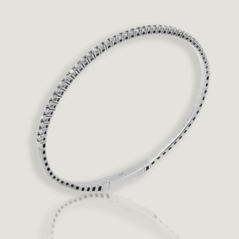 white gold diamond bangle
