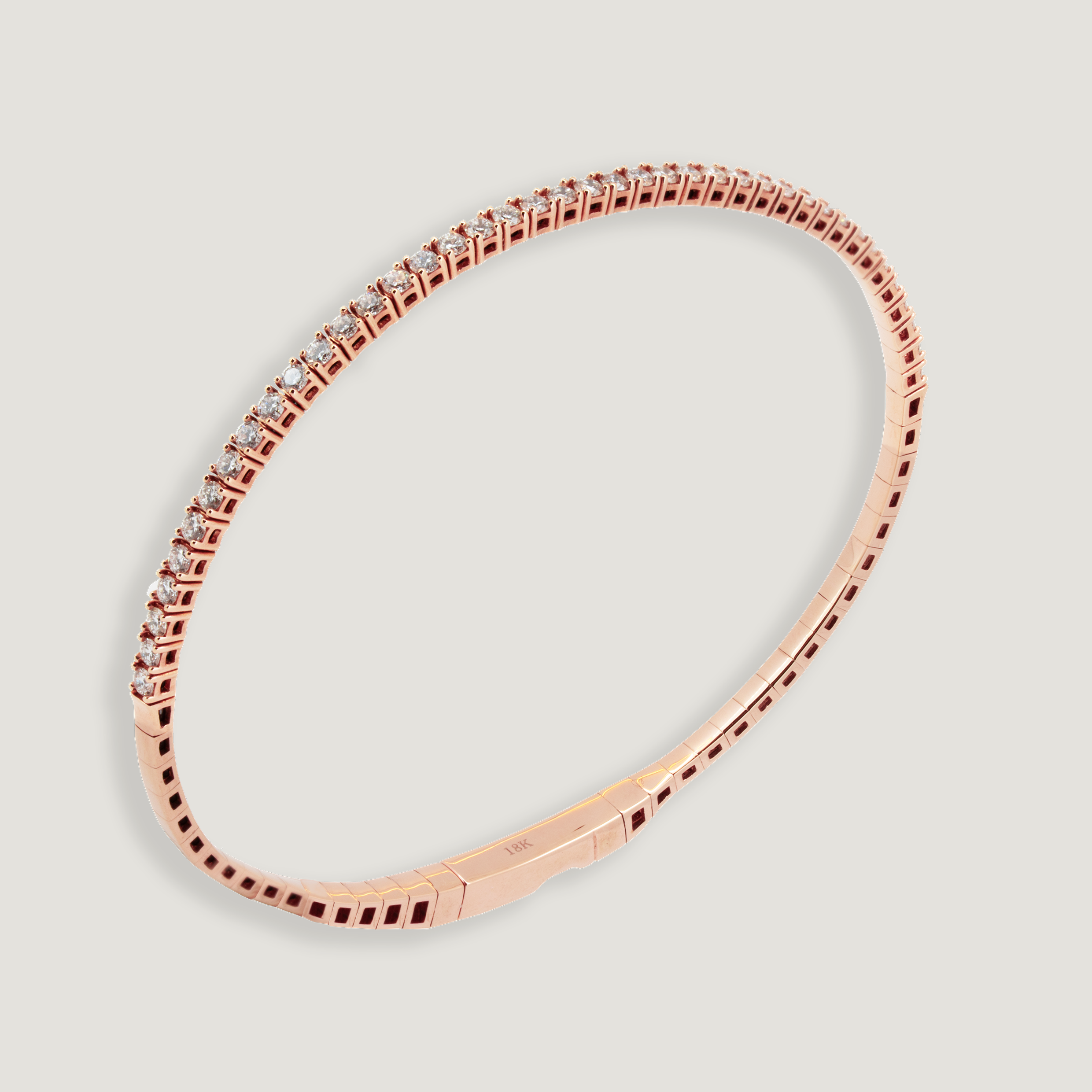 Rose Gold Diamond Bangle