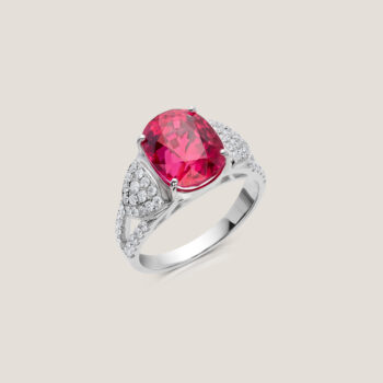 natural unheated spinel ring