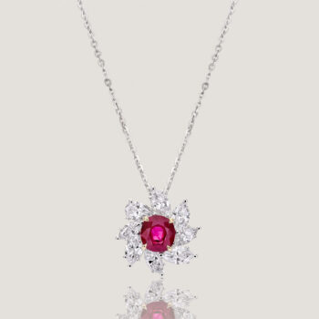 natural ruby pendant