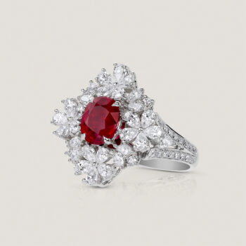 natural ruby and diamond ring