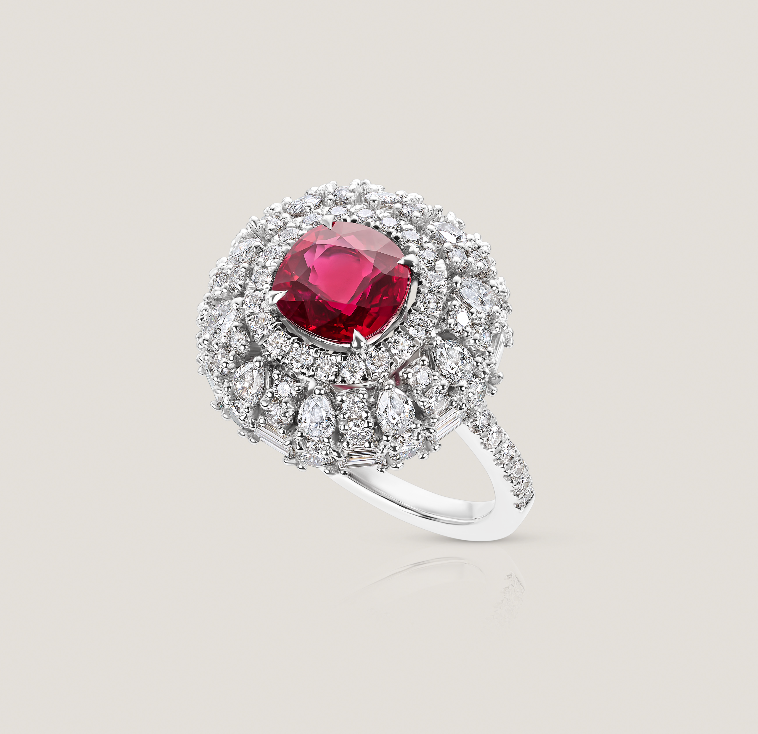 Unheated Ruby Ring